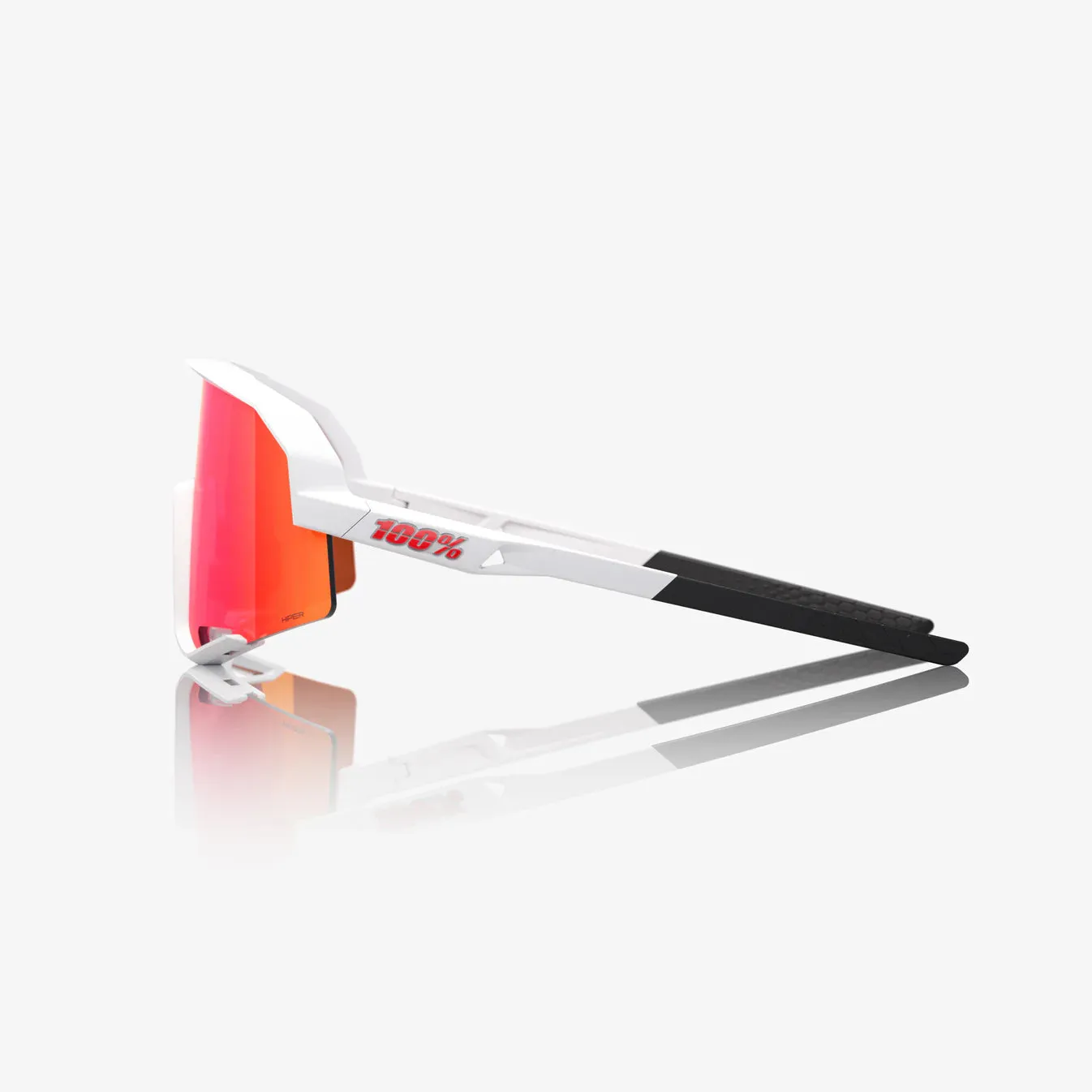 100% SLENDALE Matte White HiPER® Red Multilayer Mirror Lens