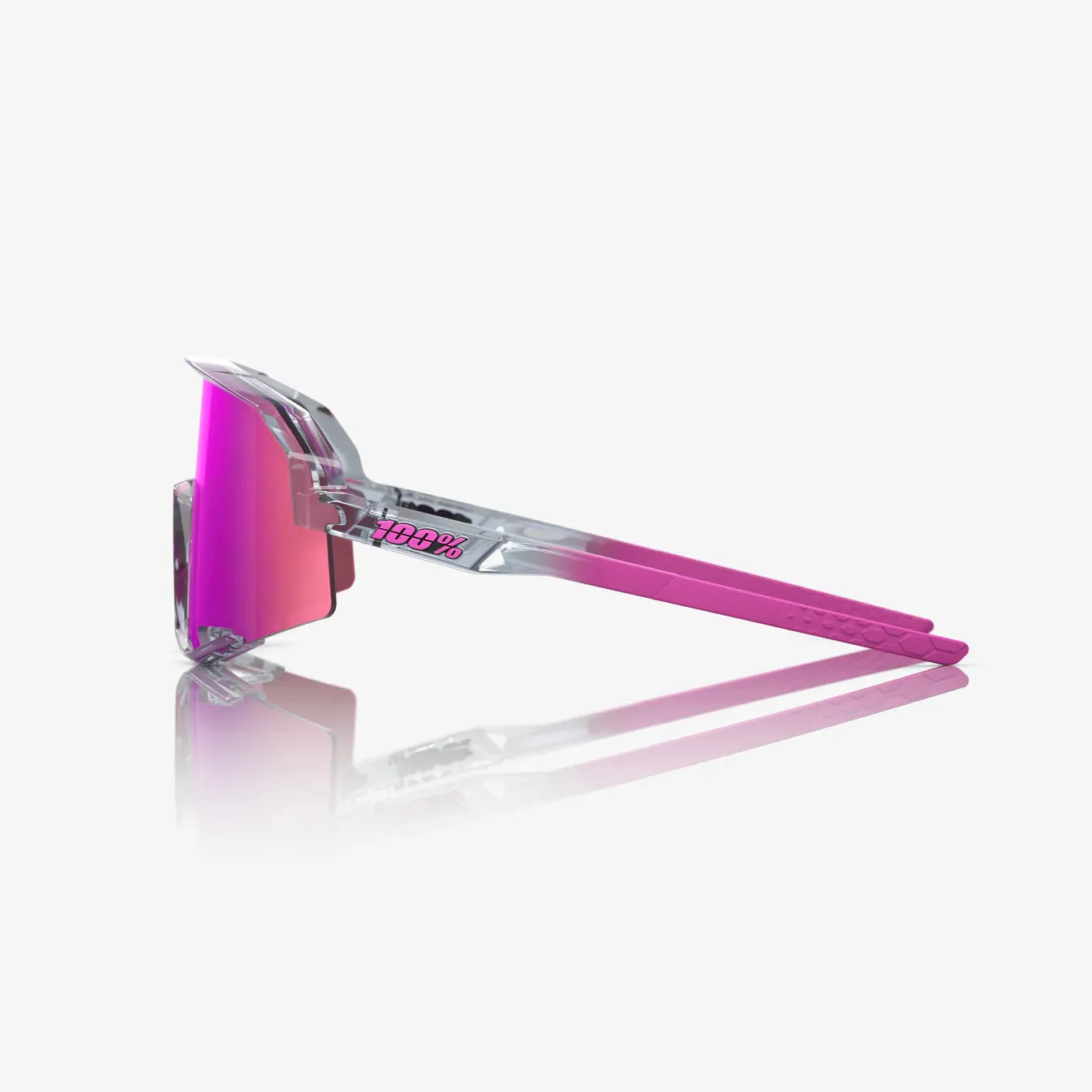 100% SLENDALE Polished Translucent Grey, Purple Multilayer Mirror Lens