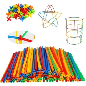 100pcs Straws and Connectors Builders Kit