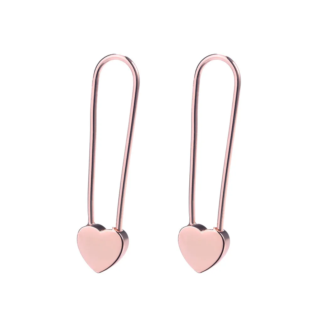 14k Rose Gold over Sterling or Sterling Silver Paper earring