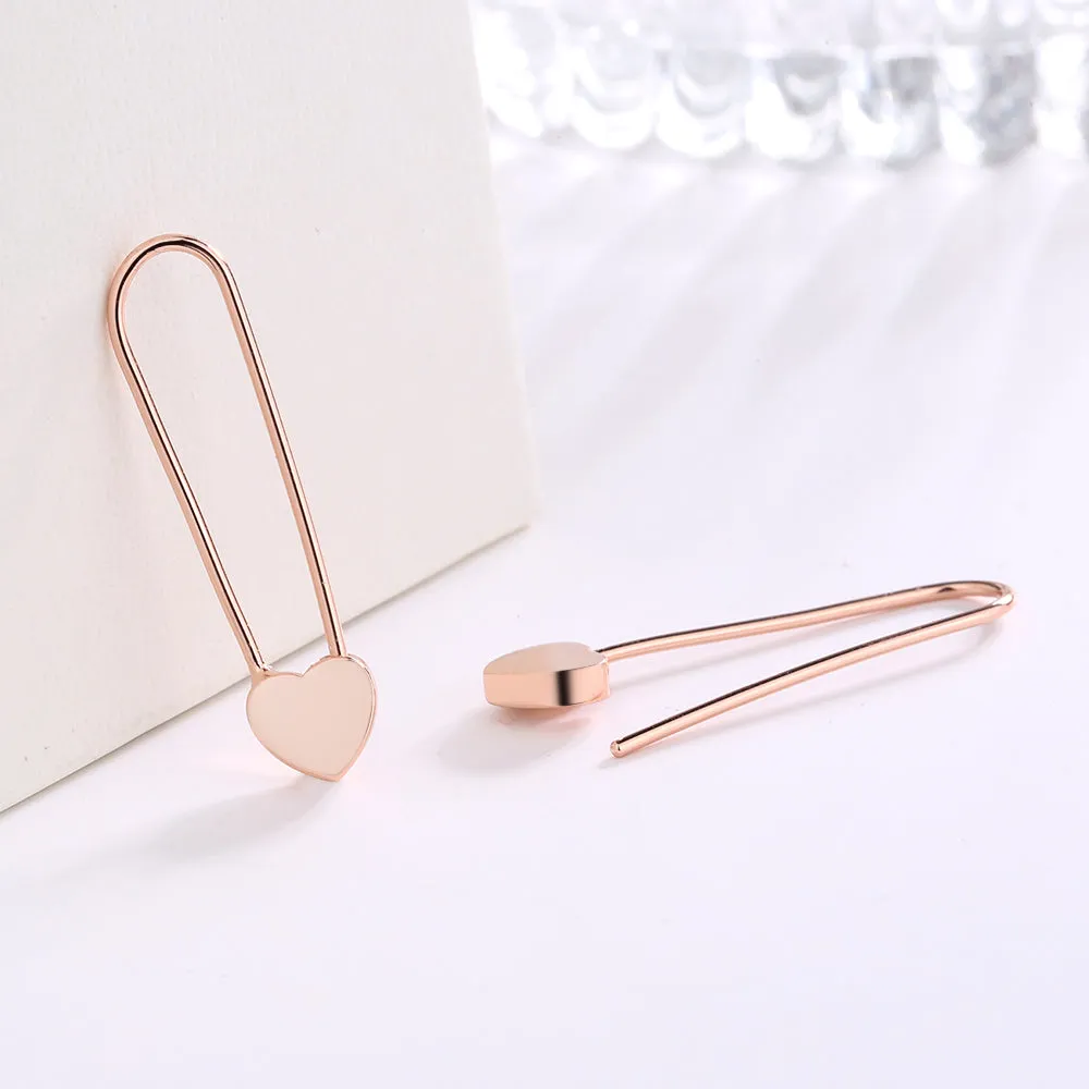 14k Rose Gold over Sterling or Sterling Silver Paper earring