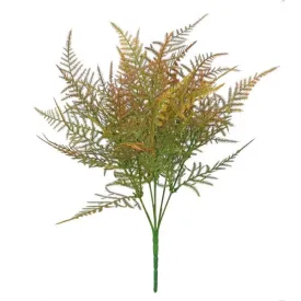 37cm Asparagus Fern Bush Brown - Artificial Greenery