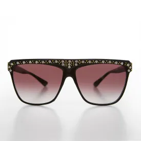 80s Rhinestone Women's Vintage Sunglass - Fifi