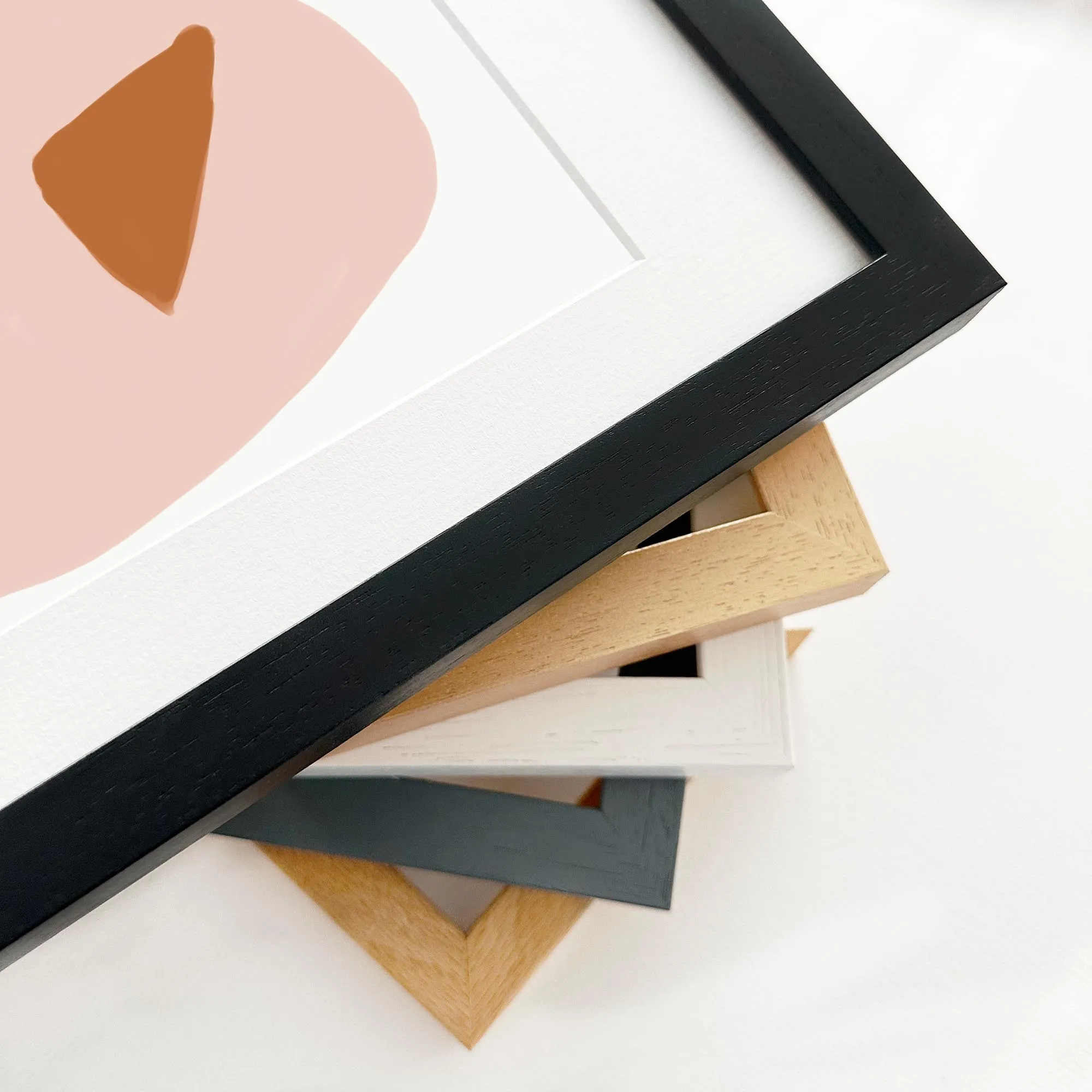 Abstract Shapes And Colours Framed Art