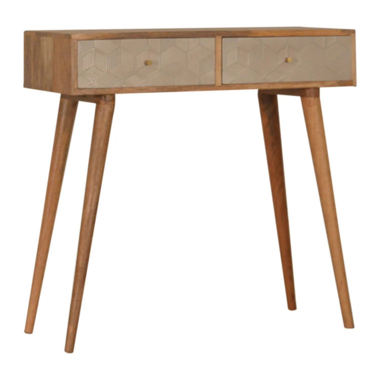 Acadia Solid Wood 2 Drawers Console Table