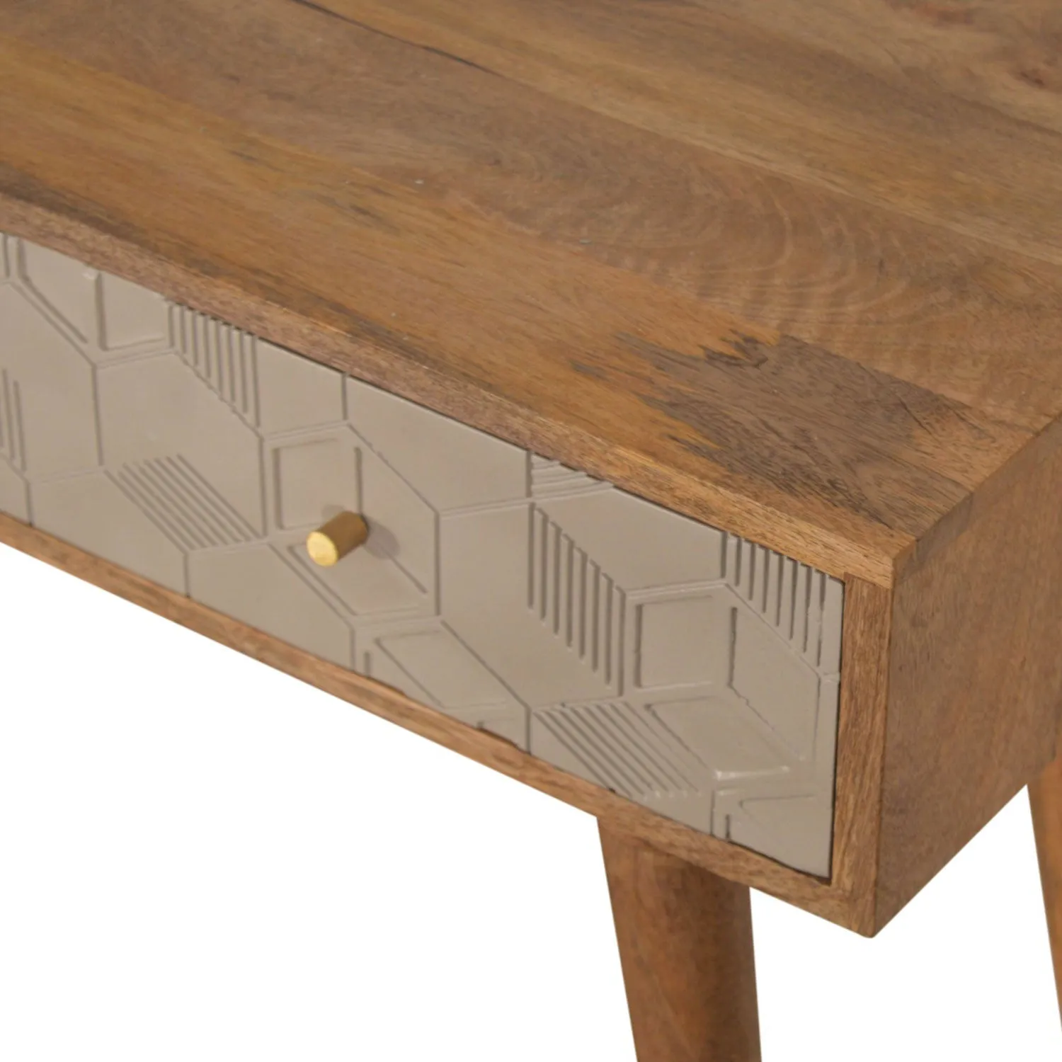 Acadia Solid Wood 2 Drawers Console Table