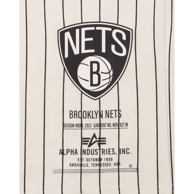 Alpha Industries X Brooklyn Nets Striped T-Shirt