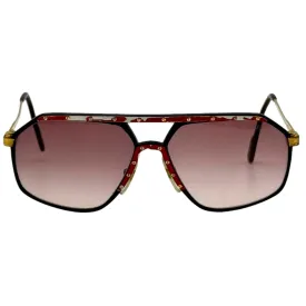 ALPINA Vintage 1980 Aviator Sunglasses - Red