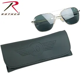 America Optical 55MM Polarized Pilot Sunglasses