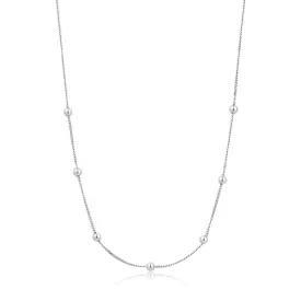 Ania Haie Modern Beaded Necklace - Silver