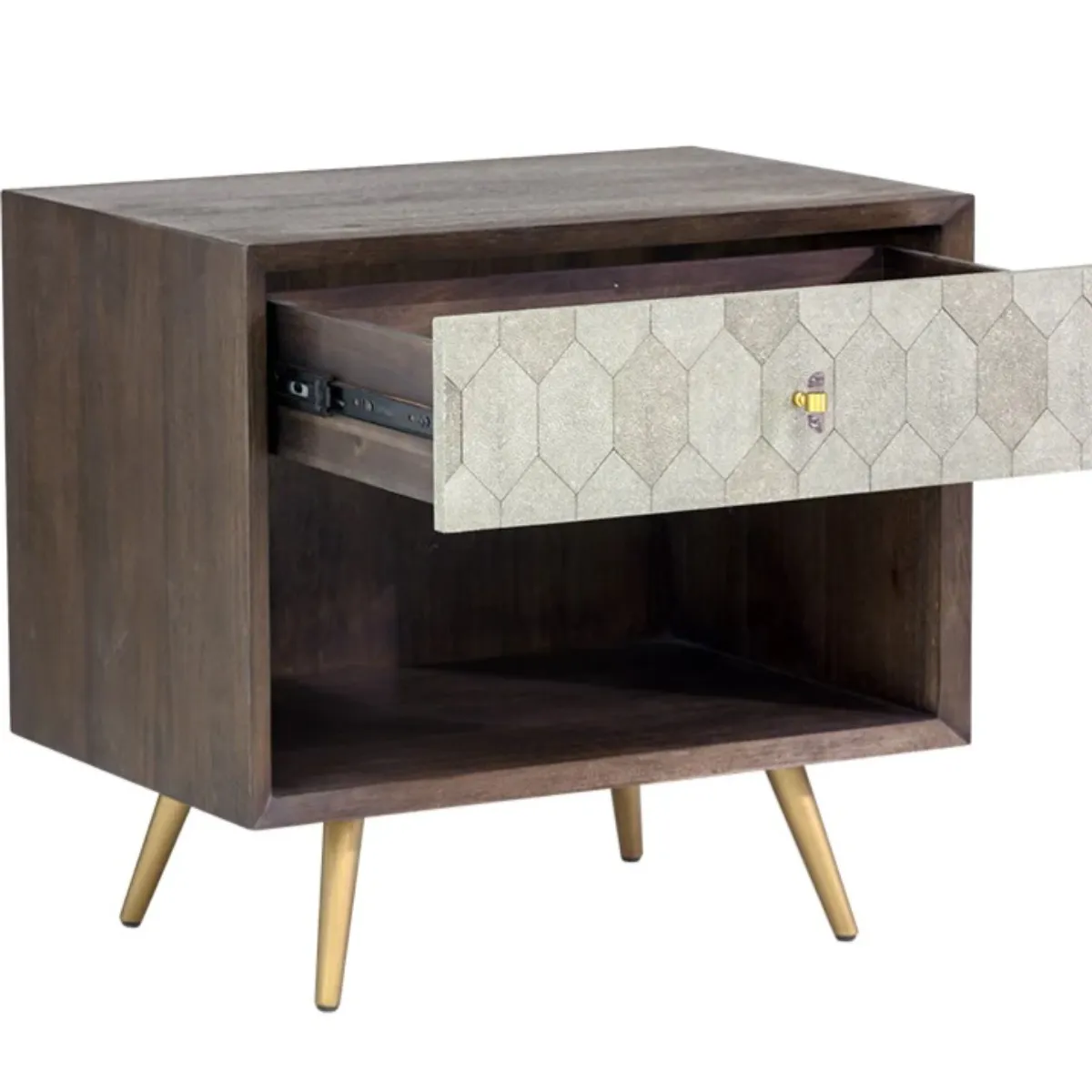 Aniston Nightstand Dark Mango by Sunpan