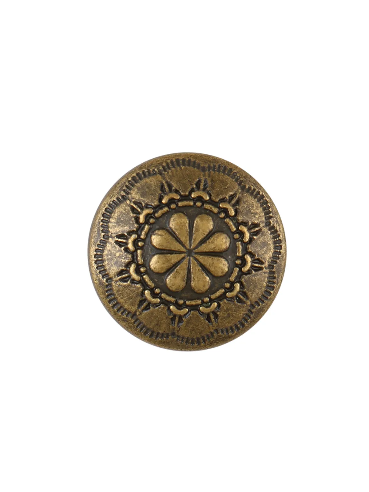 Antique Brass Intricate Design Ethnic Button