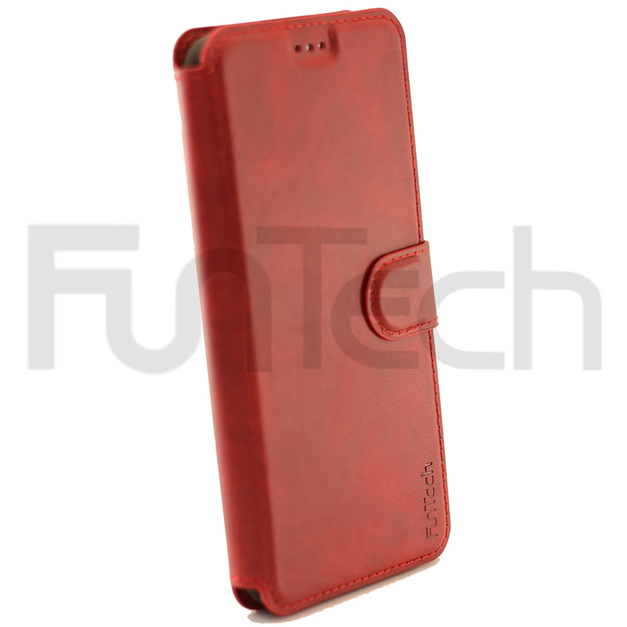 Apple iPhone 12 Mini Leather Wallet Case Color Red