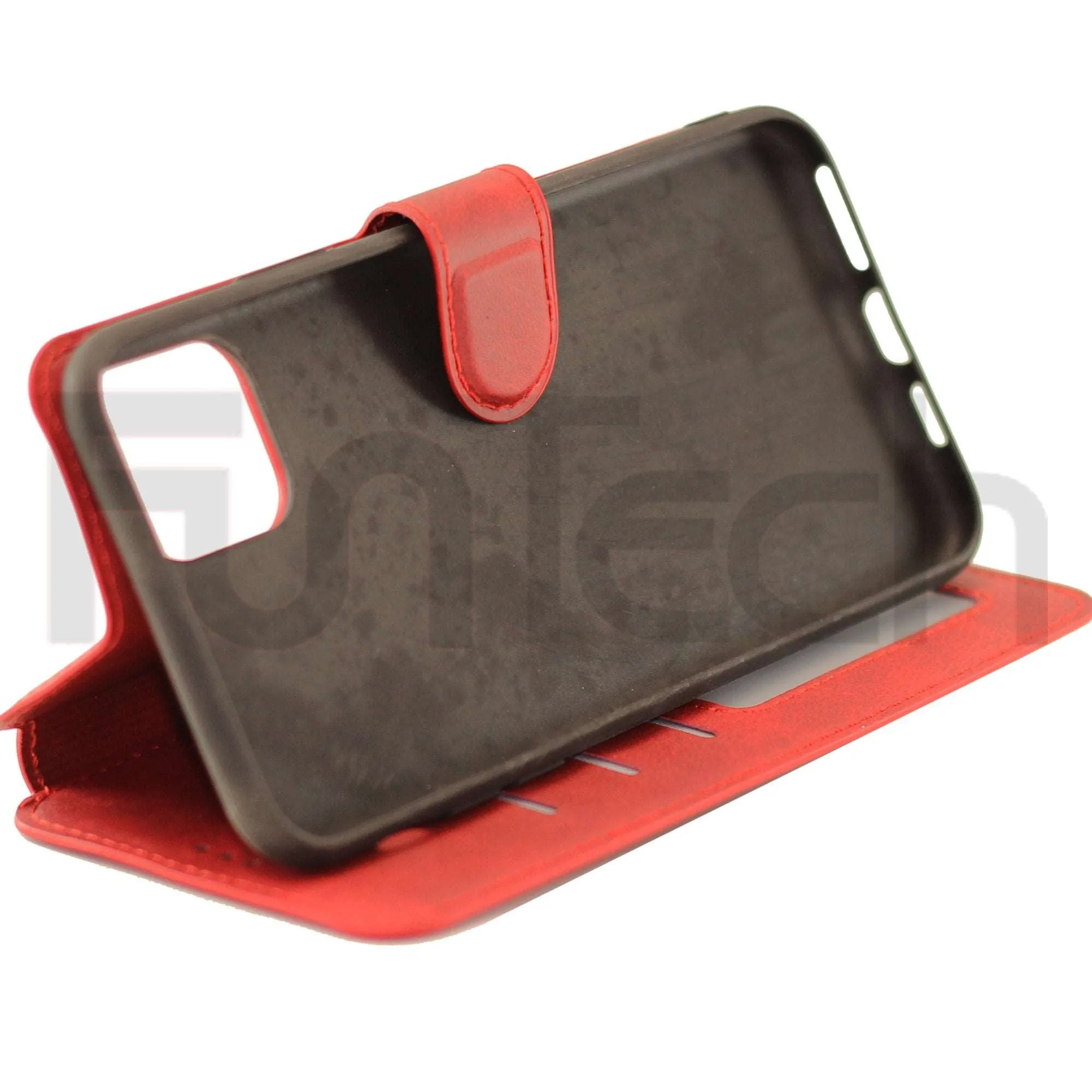 Apple iPhone 12 Mini Leather Wallet Case Color Red