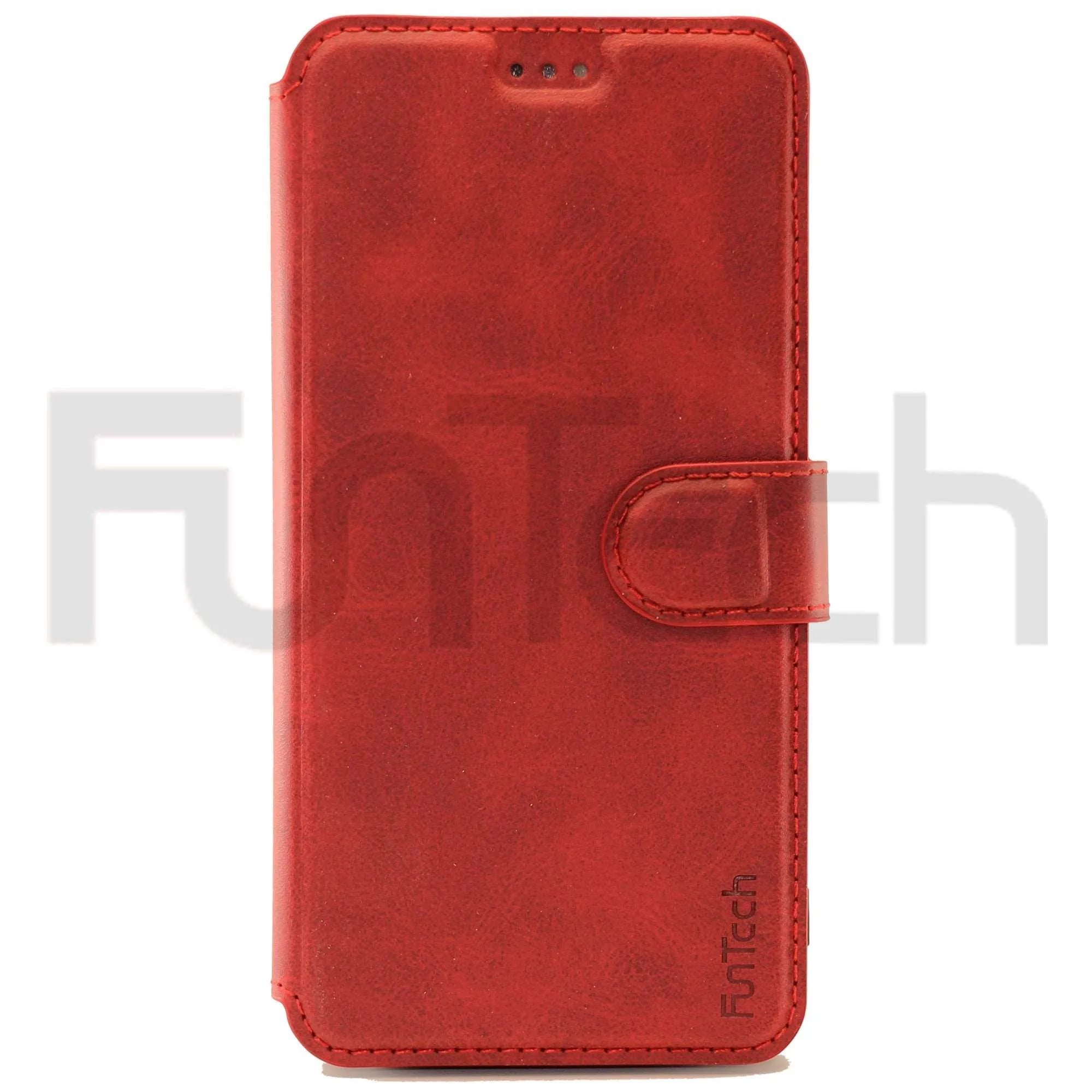 Apple iPhone 12 Mini Leather Wallet Case Color Red