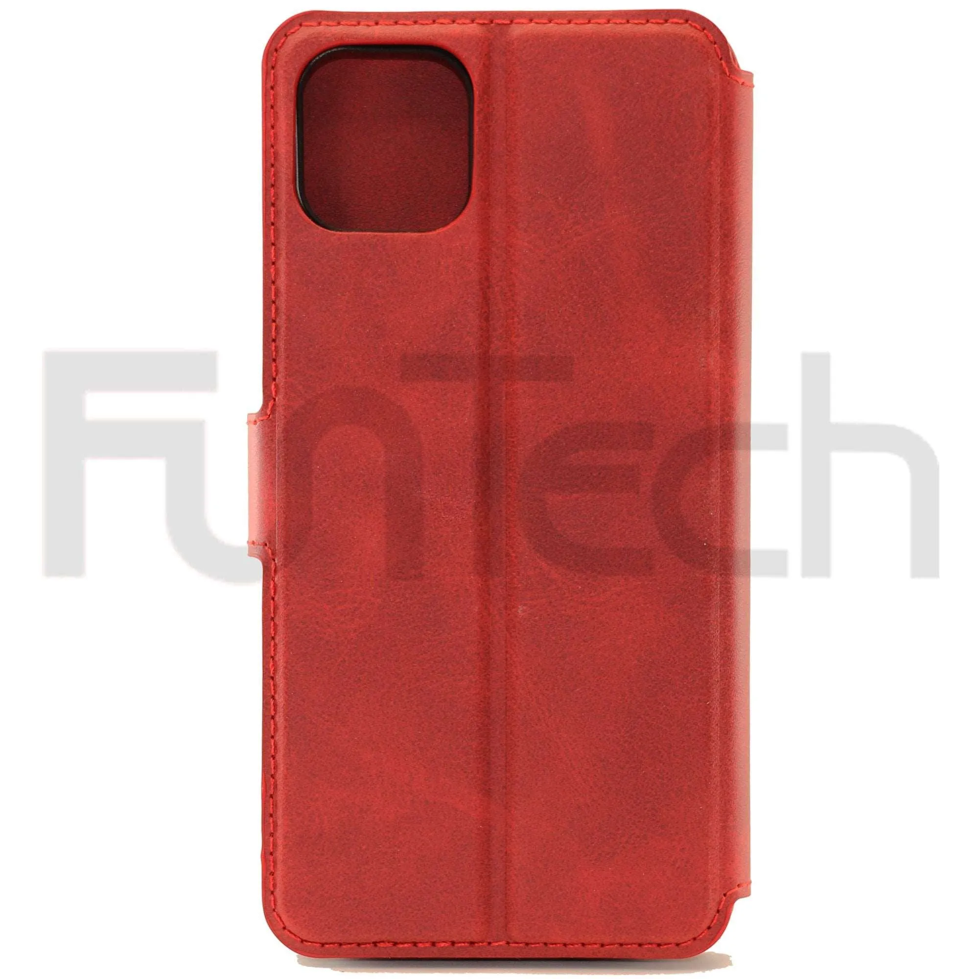 Apple iPhone 12 Mini Leather Wallet Case Color Red