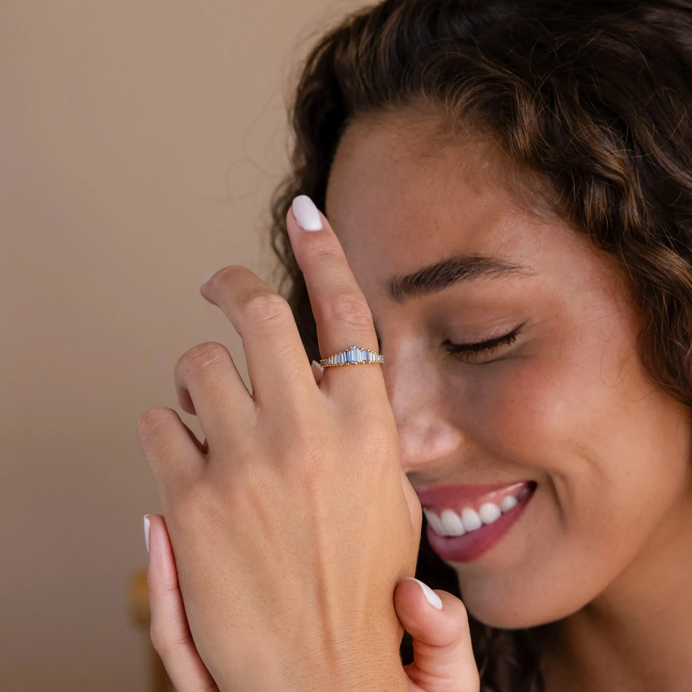 Art Deco Aquamarine Ring