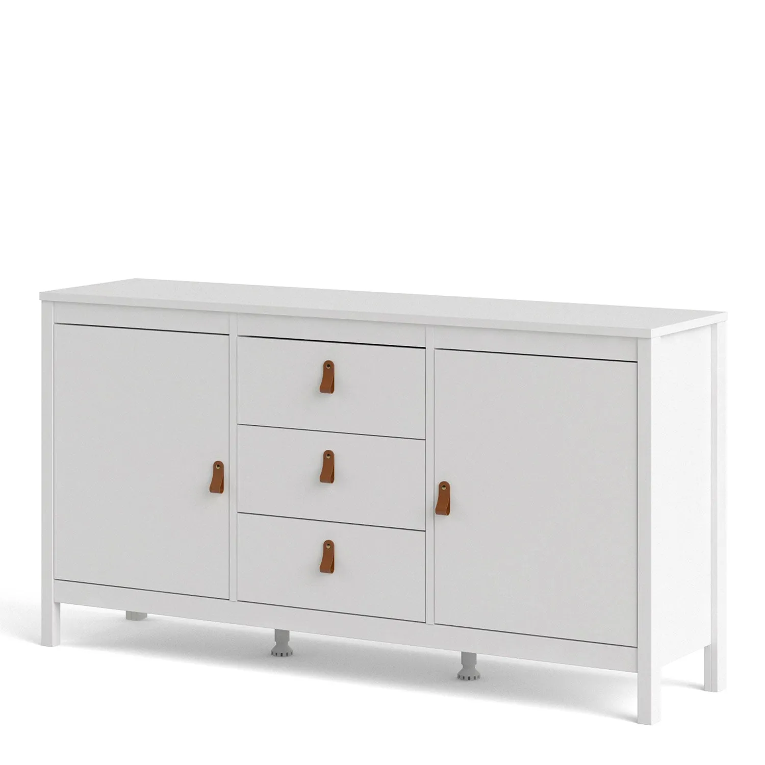 Barcelona White 2 Doors 3 Drawers Sideboard