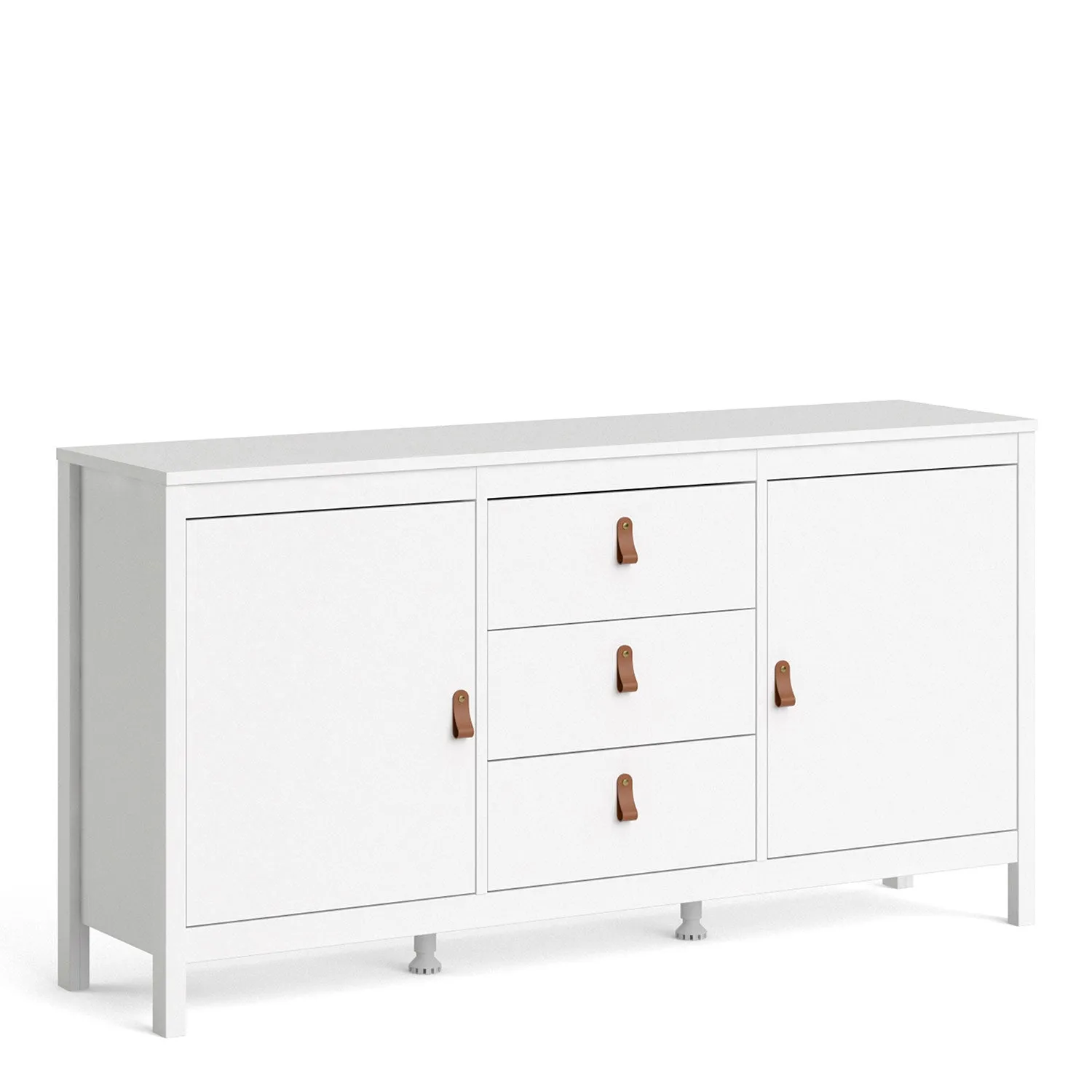 Barcelona White 2 Doors 3 Drawers Sideboard