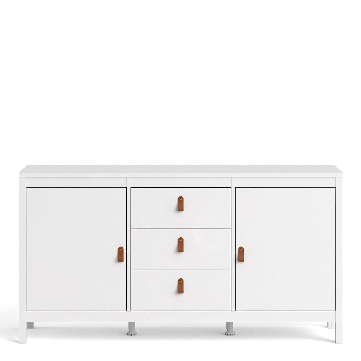 Barcelona White 2 Doors 3 Drawers Sideboard