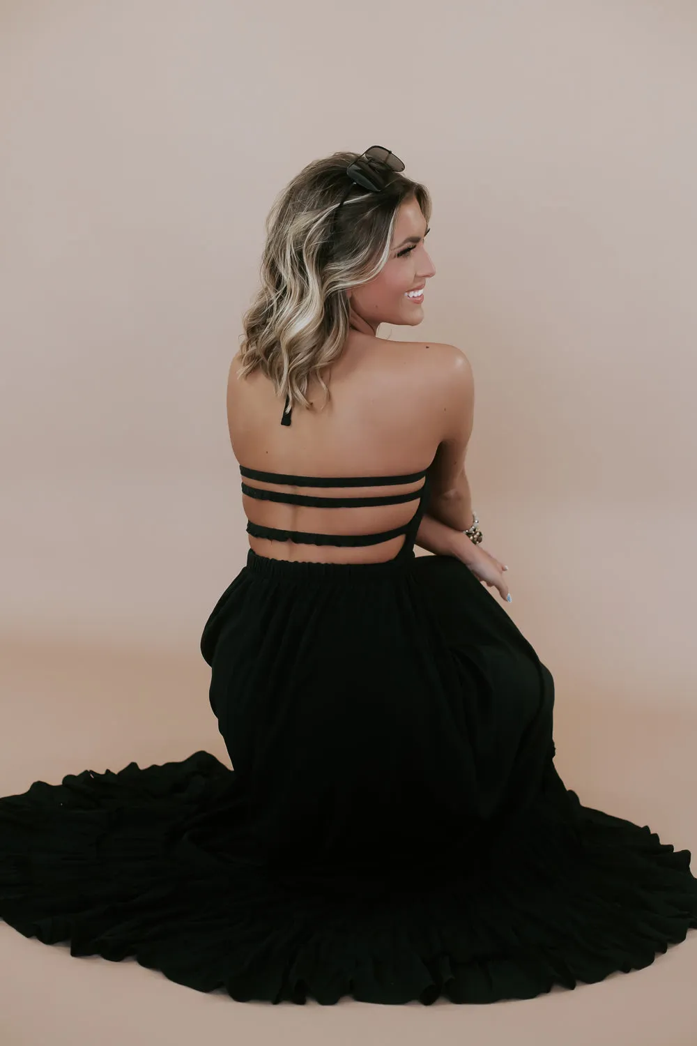 Be Obsessed Maxi Dress, Black