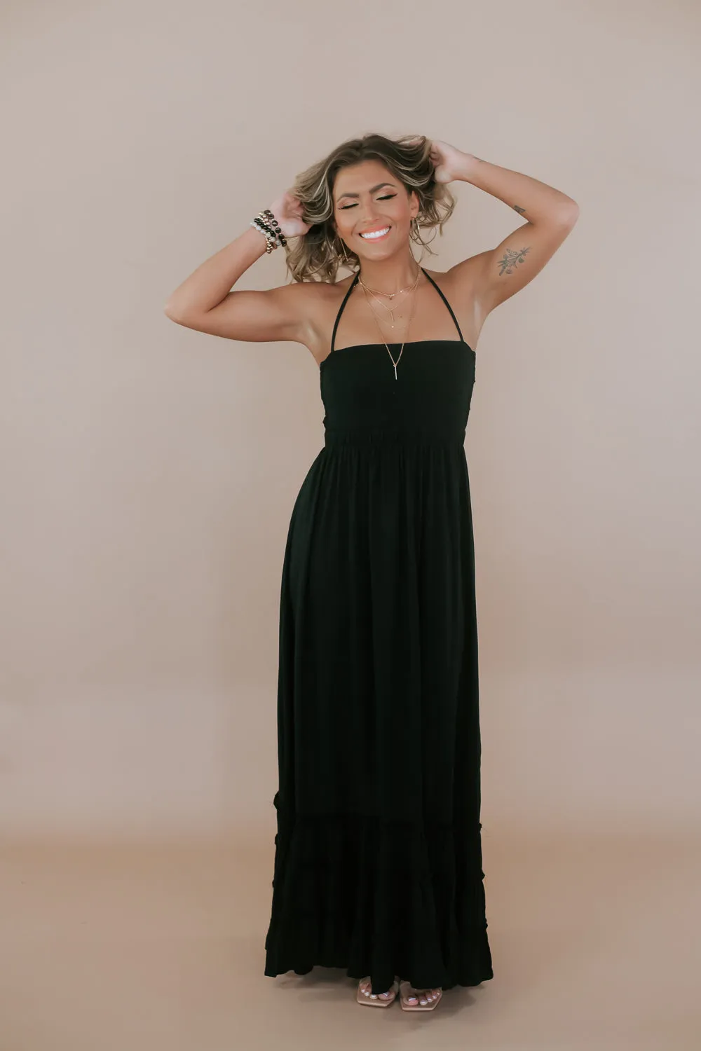 Be Obsessed Maxi Dress, Black