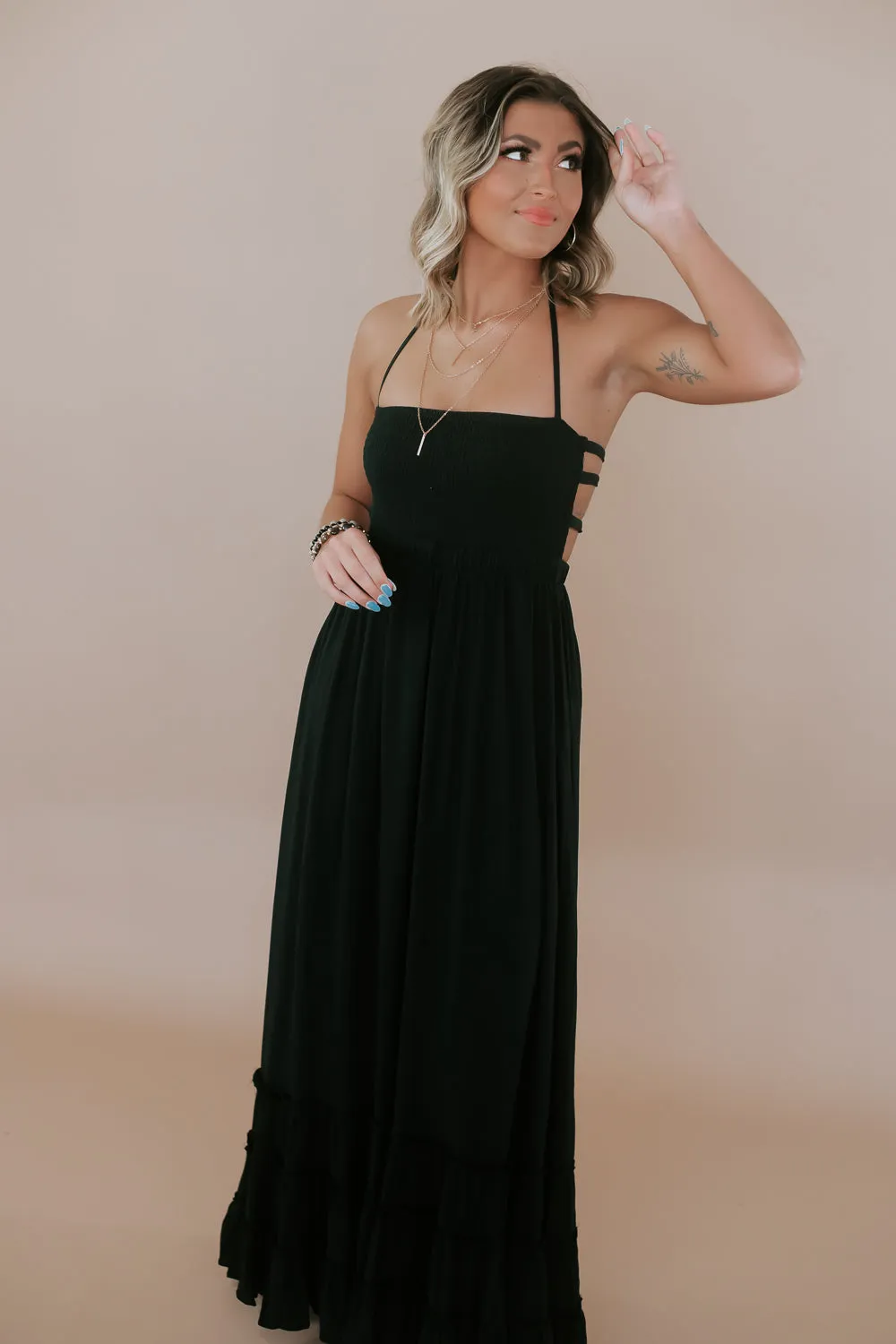 Be Obsessed Maxi Dress, Black