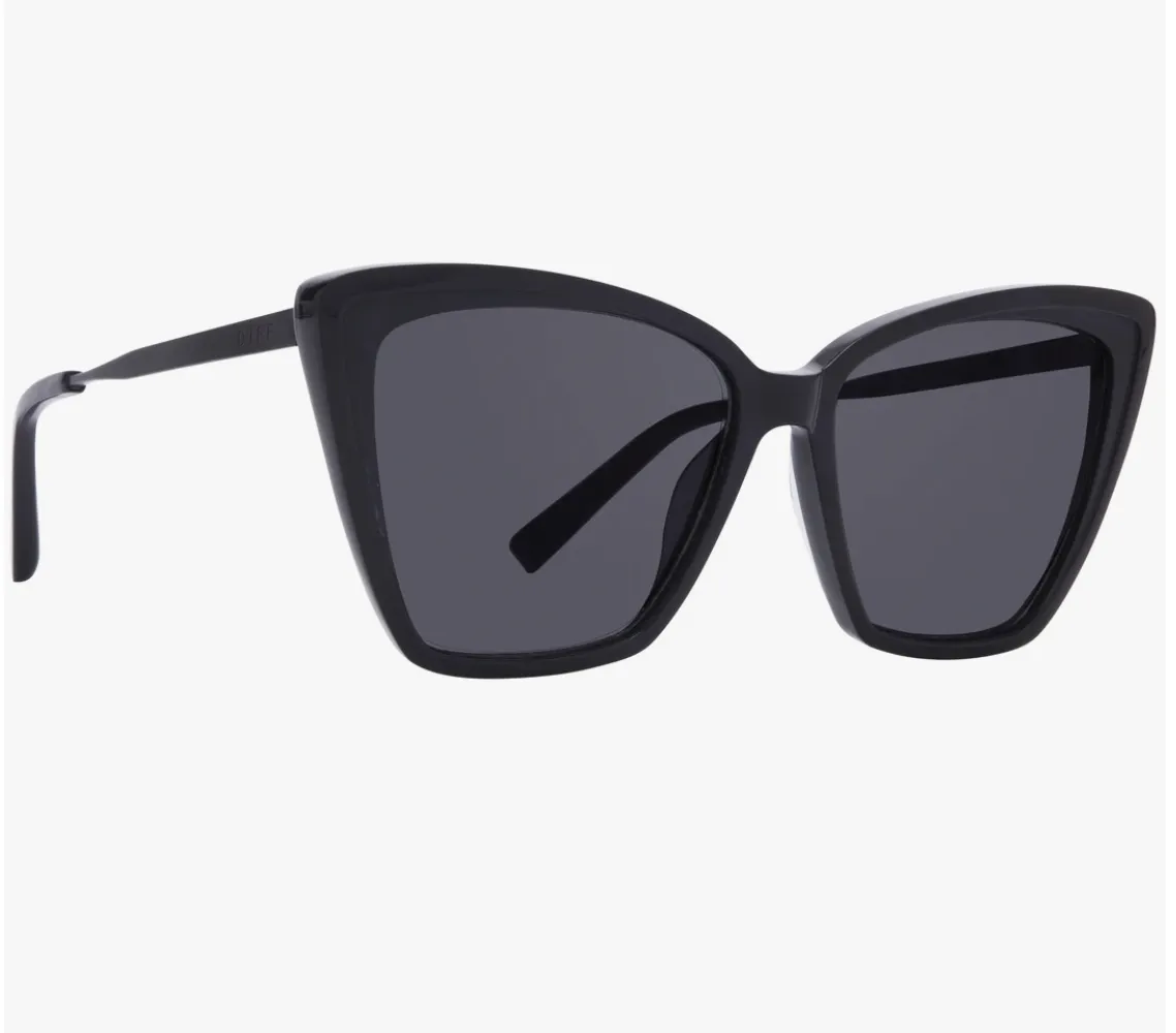 Becky II Black/Dark Smoke Sunglasses