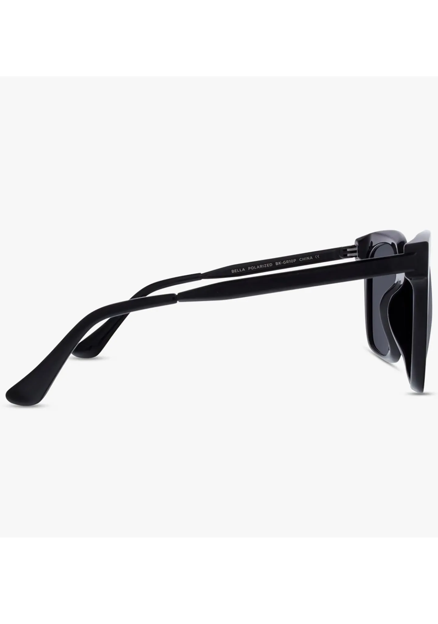 Bella Polarized Sunglasses in Black/Grey