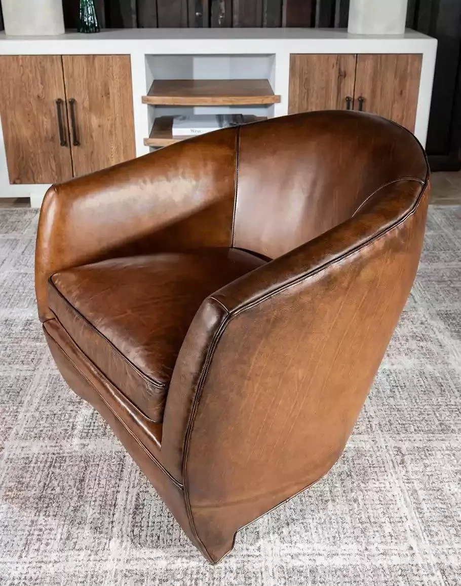 Benton Leather Accent Chair