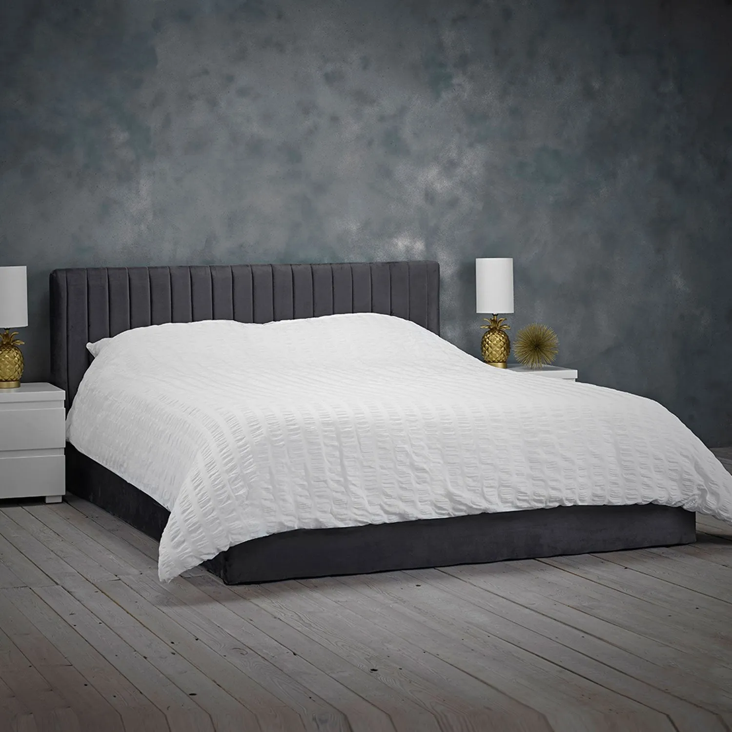 Berlin Velvet Ottoman Single Bed