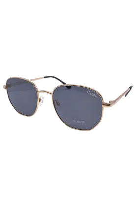 Big Time Sunglasses - Gold/Smoke | Quay