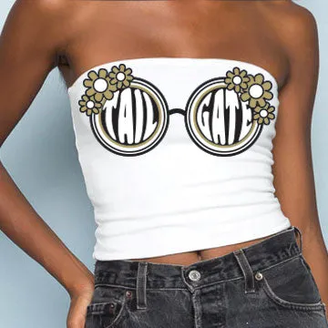 Black & Gold Sunglasses Tube Top