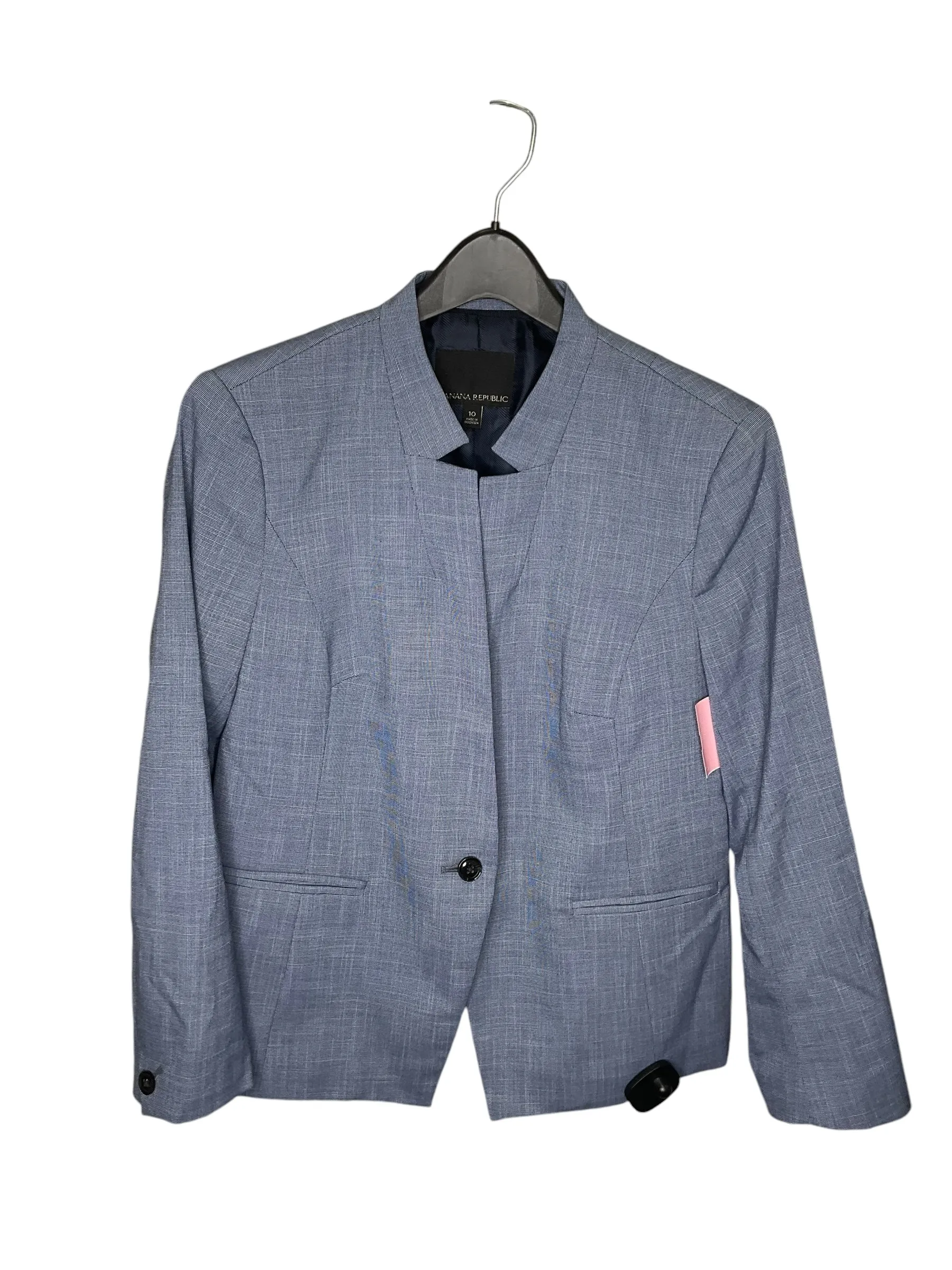 Blazer By Banana Republic In Blue, Size: 10