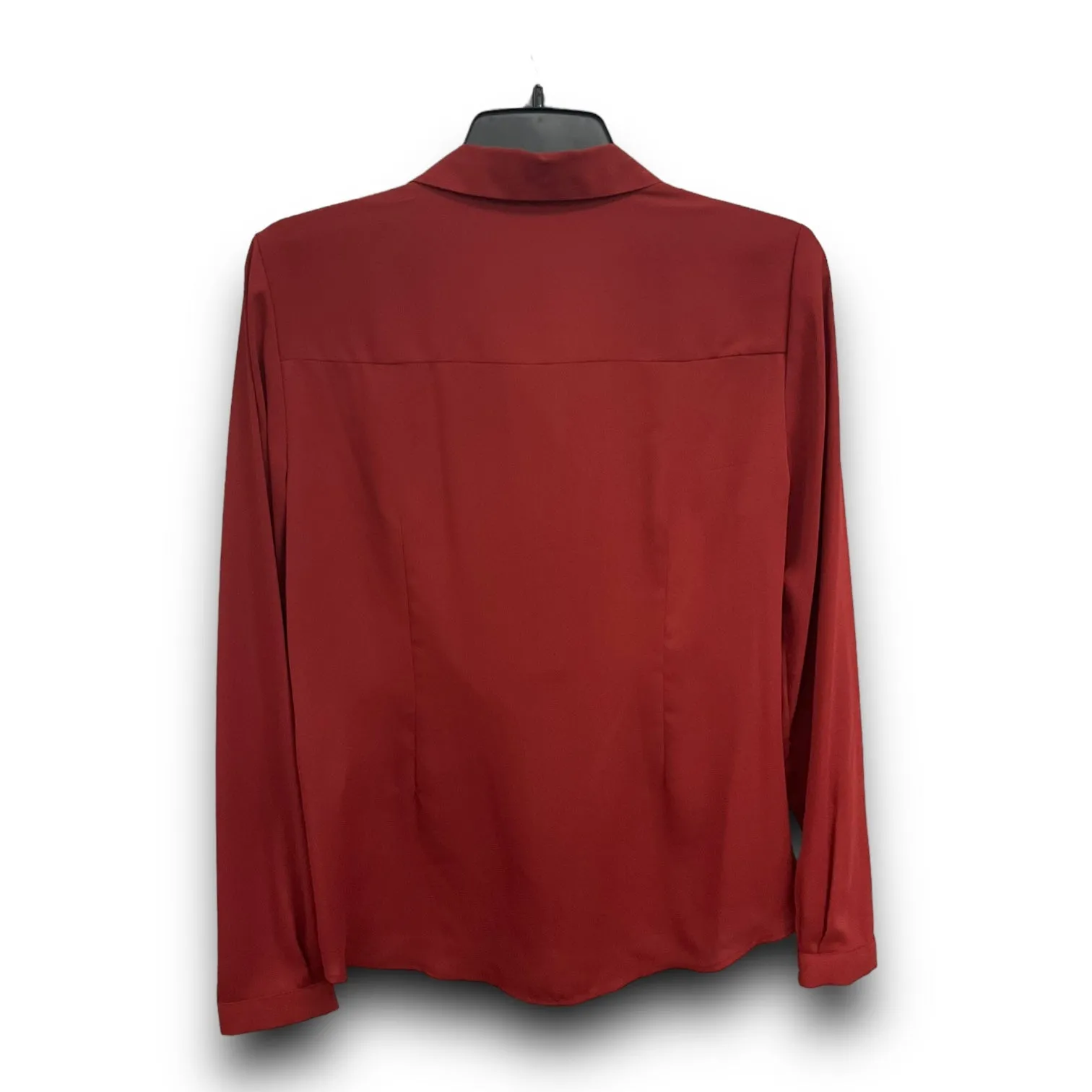 Blouse Long Sleeve By Alfani In Red, Size: S