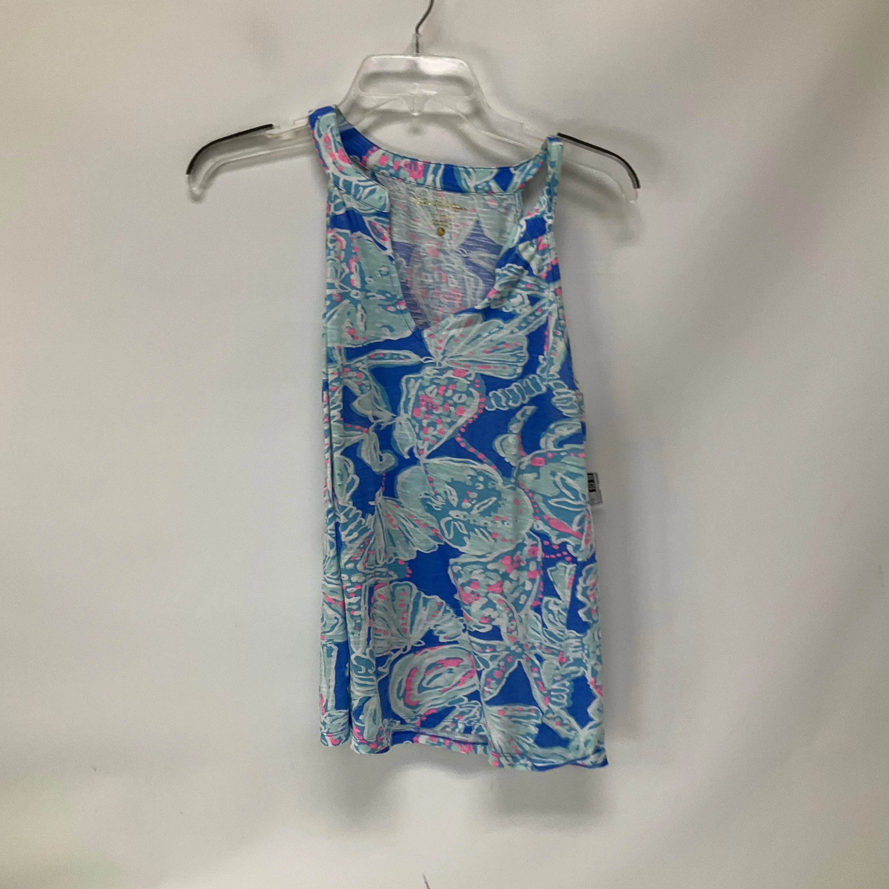 Blue & Pink Top Sleeveless Lilly Pulitzer, Size S