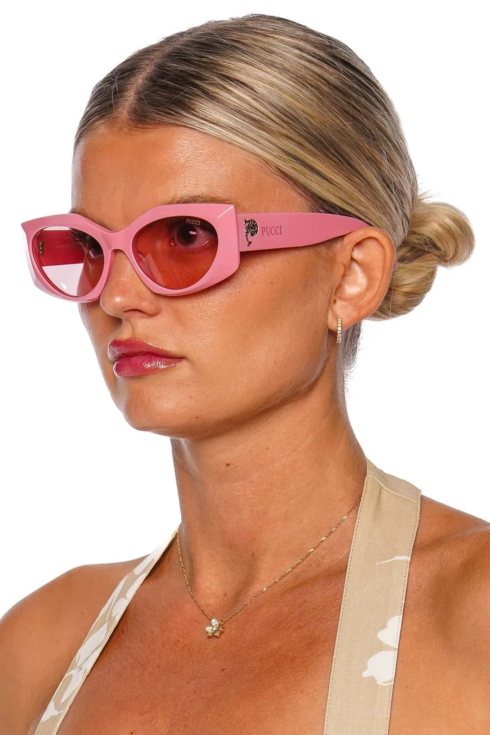 Blush Pink Cat Eye Acetate Sunglasses