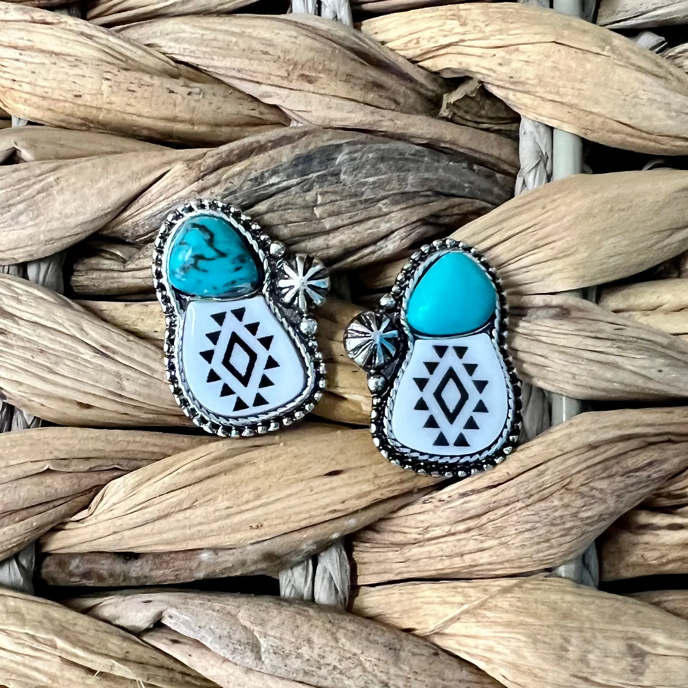 By My Side Turquoise Earrings