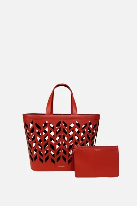 Capri Tote Bag in Red