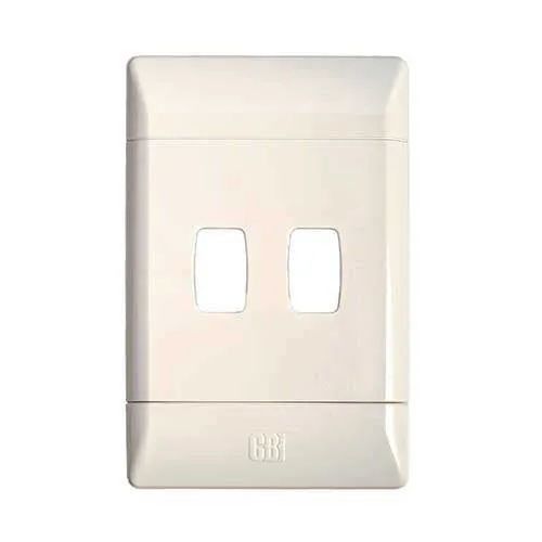 CBi PVC 2 Module Cover Plate 2 x 4