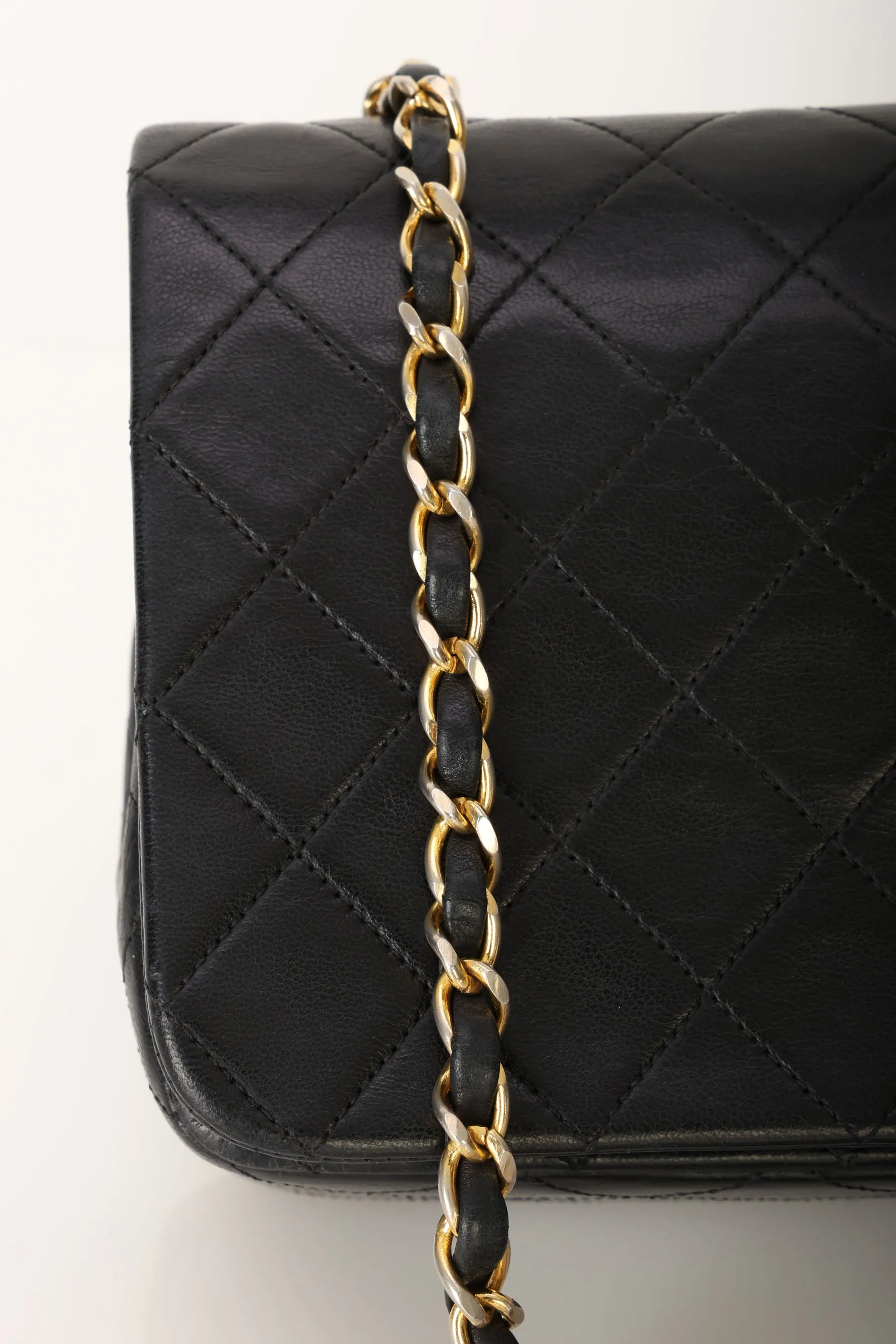 Chanel 1989 Lambskin Turnlock Full Flap Bag