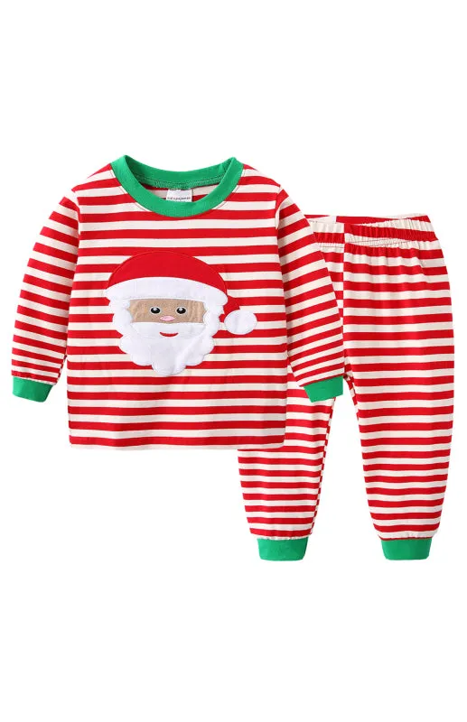 Children's Traditional Striped Christmas Pyjamas