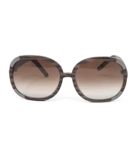 Chloe Brown & Silver Sunglasses