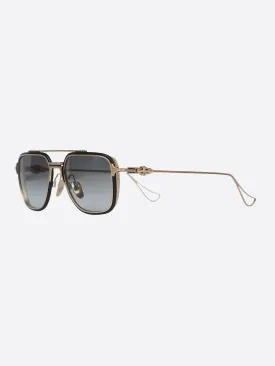 CHROME HEARTS HUMPSTER BLUE GOLD SUNGLASSES