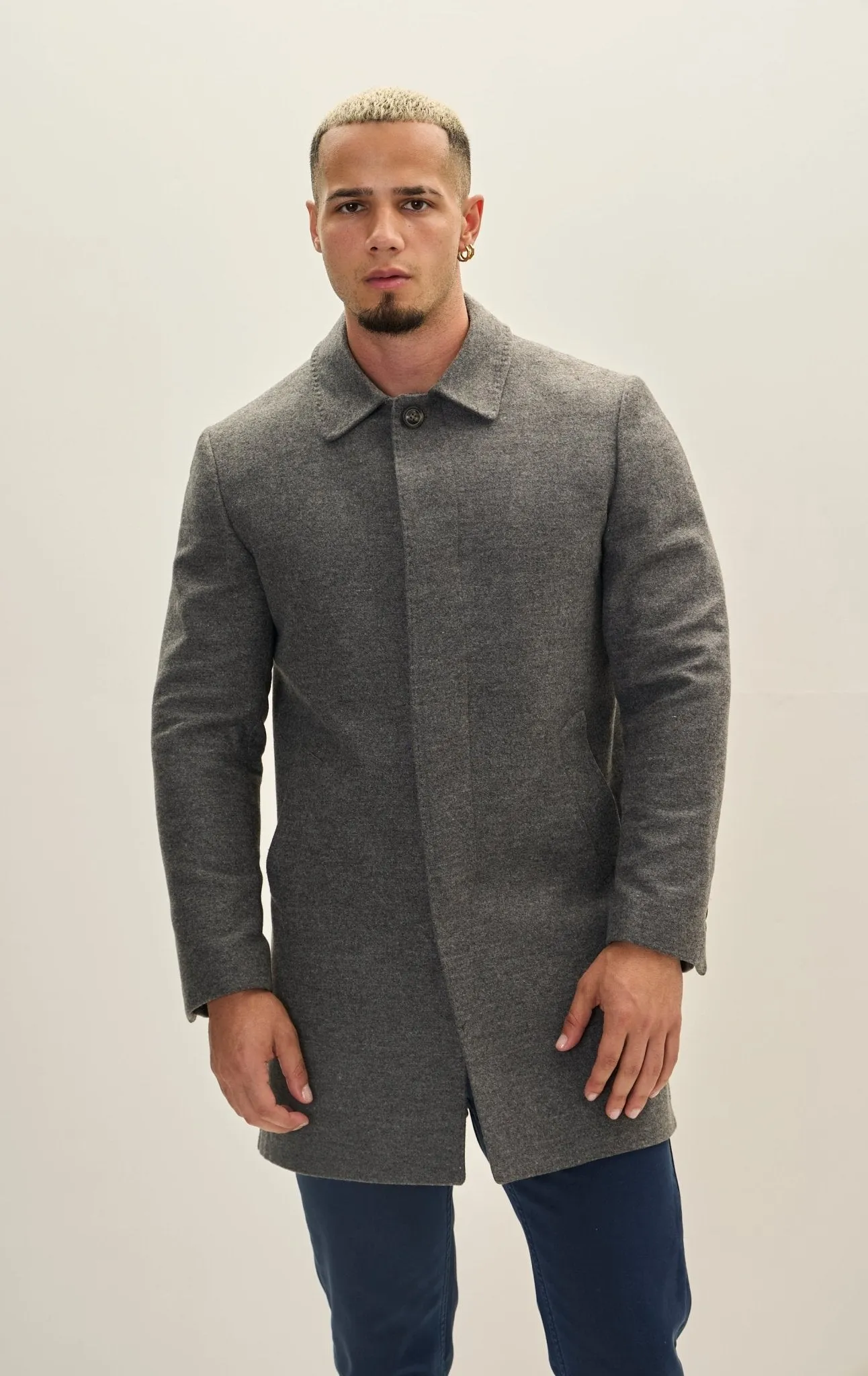 Classic Pea Coat - Grey