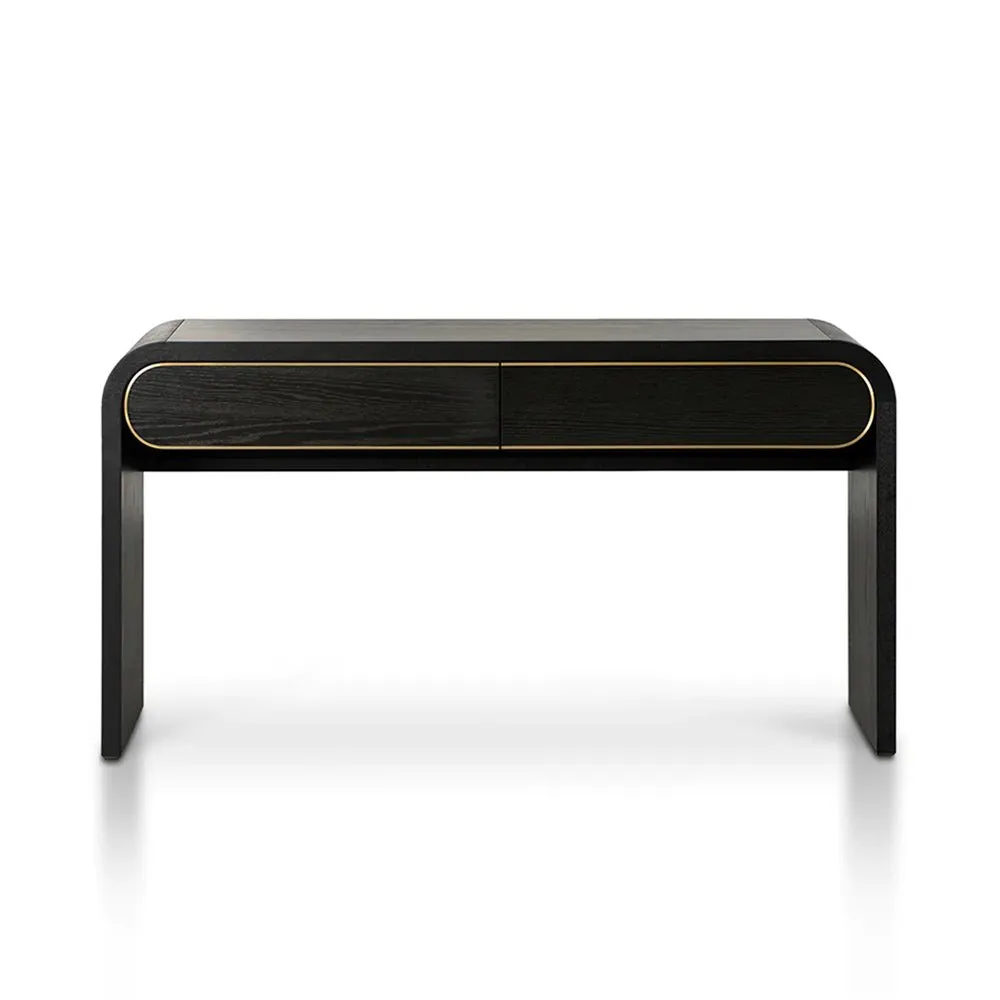 Coco Console Table - Textured Espresso Black