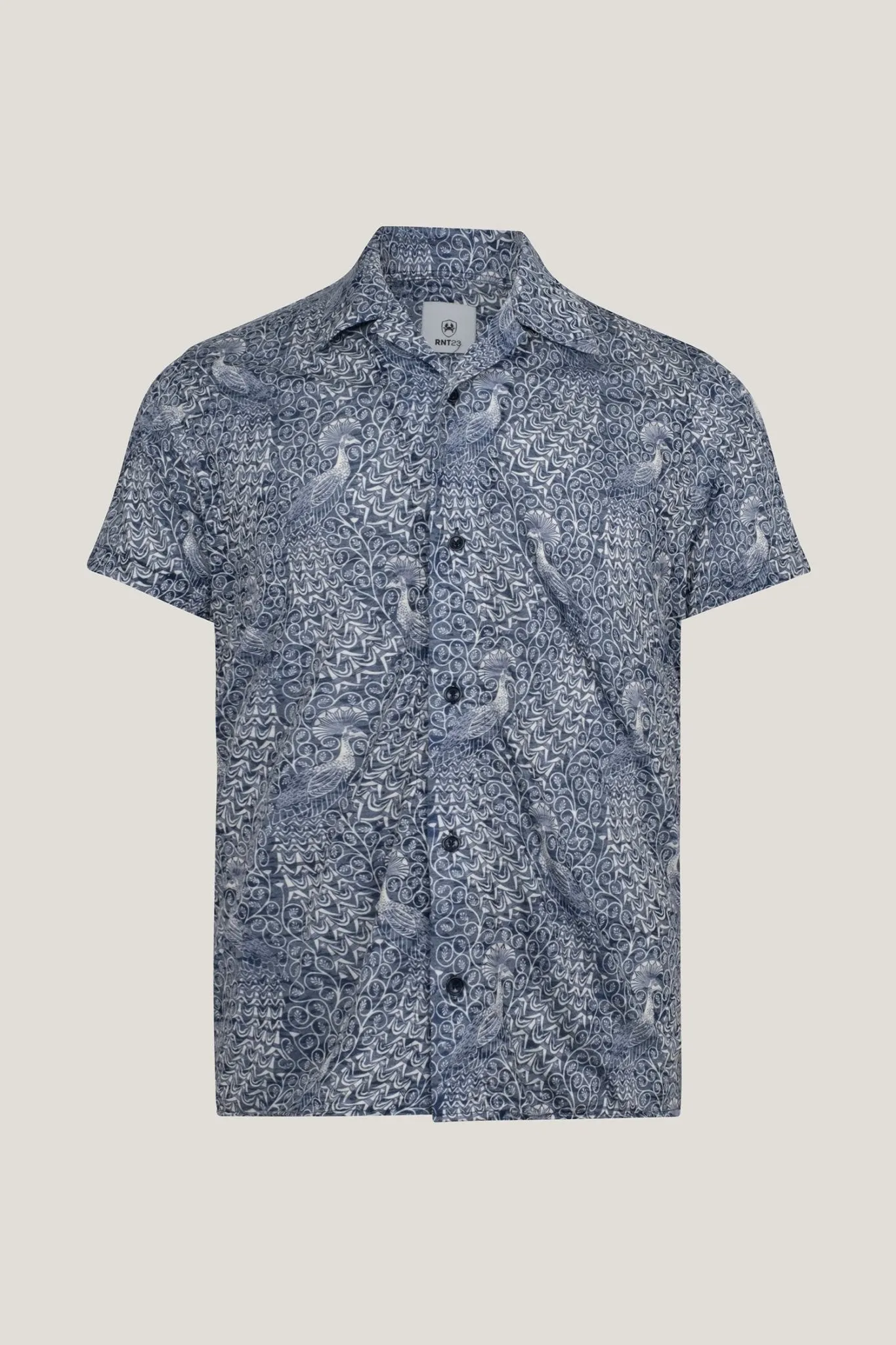 Collared Lightweight Shirt - Peacock Navy