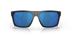 Costa Del Mar Lido Matte Black Frame - Blue Mirror Plastic Lens - Polarized Sunglasses