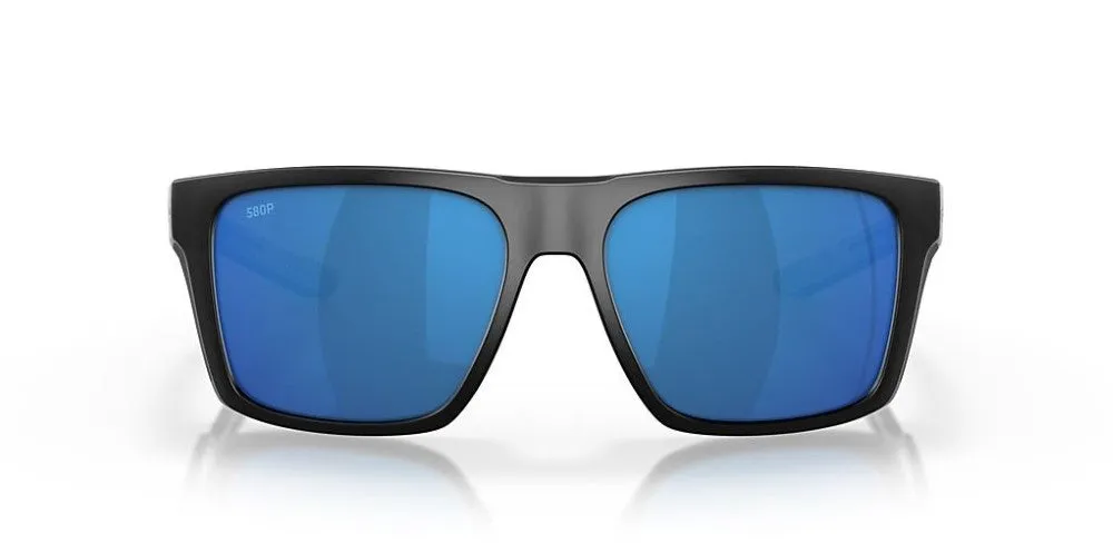 Costa Del Mar Lido Matte Black Frame - Blue Mirror Plastic Lens - Polarized Sunglasses