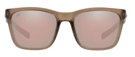 Costa Del Mar Womens Panga Shiny Taupe Crystal Frame - Copper Silver Mirror 580 Plastic Lens - Polarized Sunglasses